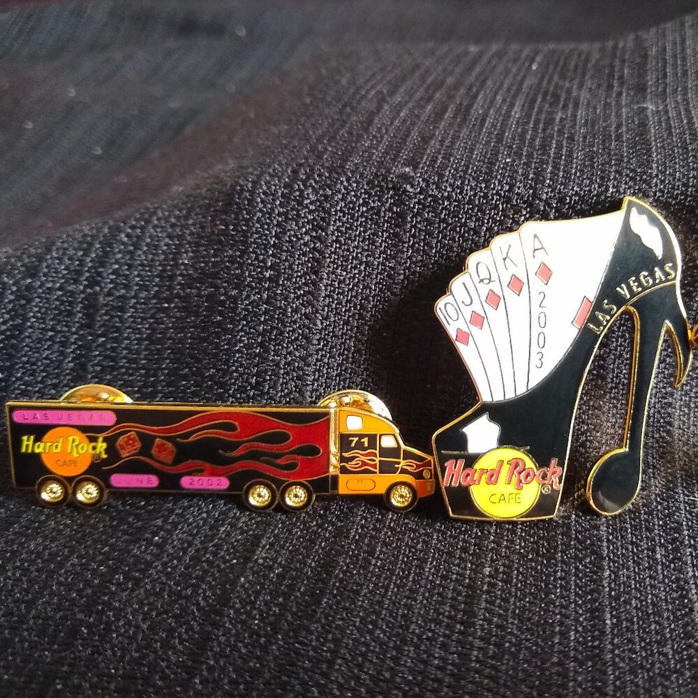 Lot of 3 hard rock cafe Las Vegas Pins